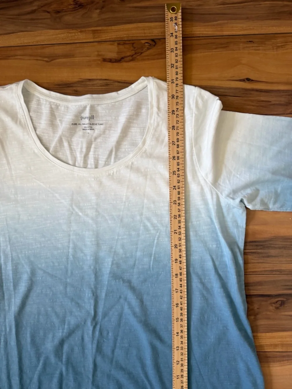 Pure Jill blue Ombre Ballet sleeve tunic - Picture 7 of 7
